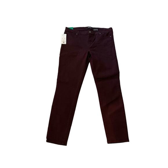 Buffalo David Bitton Vale Stretch Skinny Jeans Women's 12/32 Burgundy Mid-Rise - Picture 1 of 6